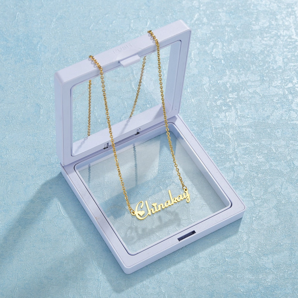 Colar com seu Nome banhado a ouro 18K