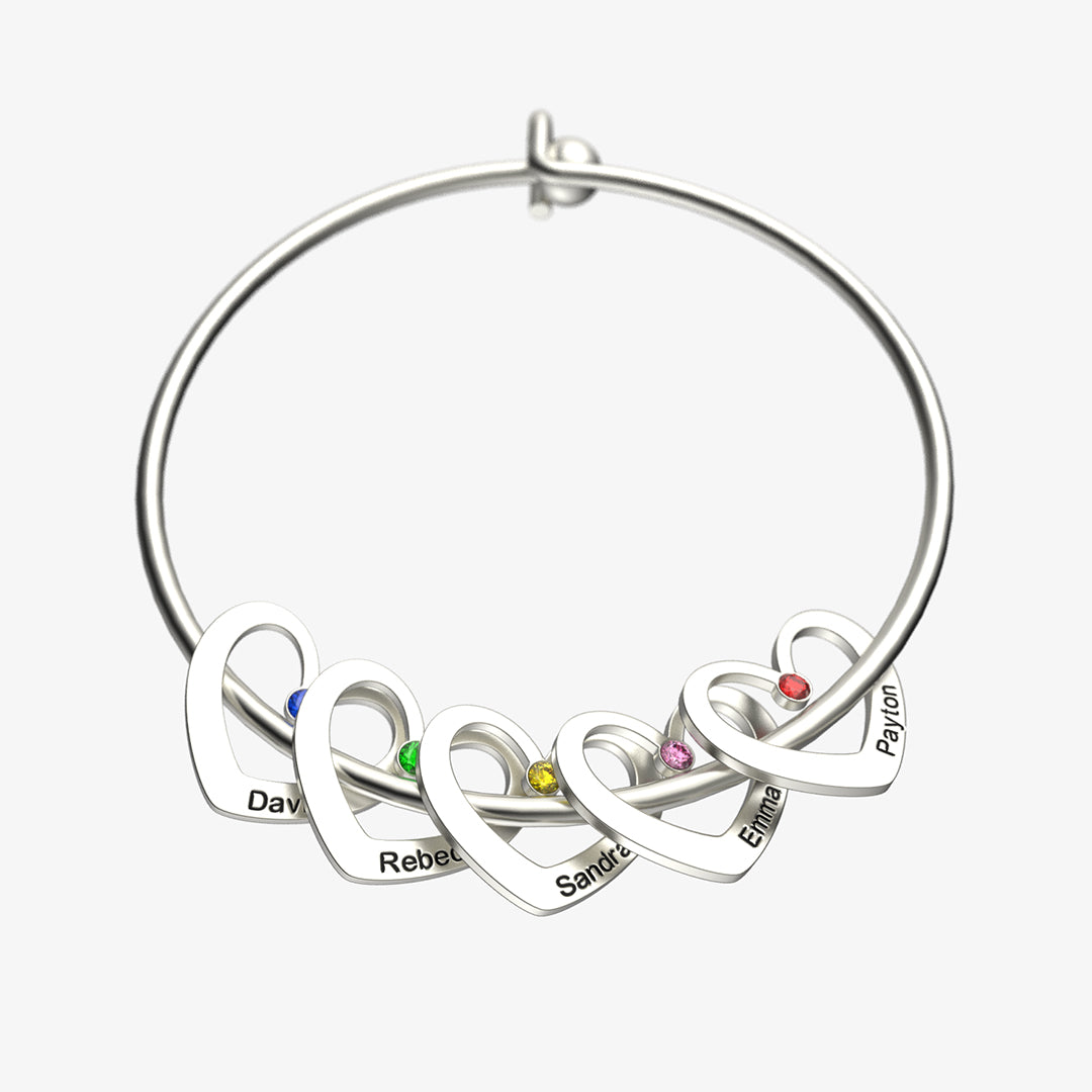 Pulseira Premium personalizada de coração