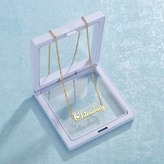Colar com seu Nome banhado a ouro 18K